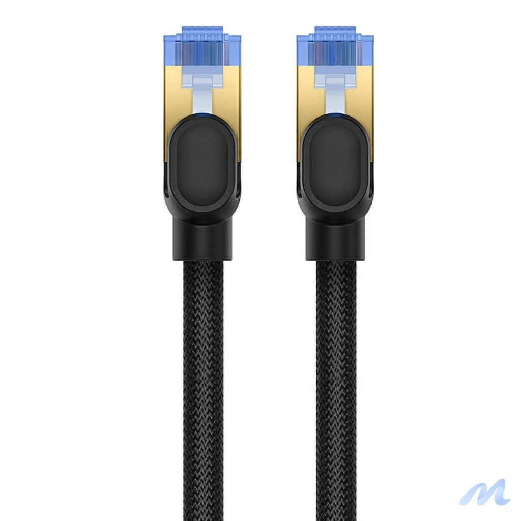 Braided network cable cat.7 Baseus Ethernet RJ45, 10Gbps, 10m (black)