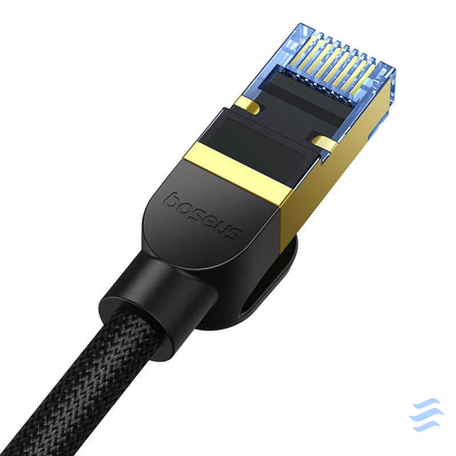 Braided network cable cat.7 Baseus Ethernet RJ45 10Gbps 25m (black) Network cables