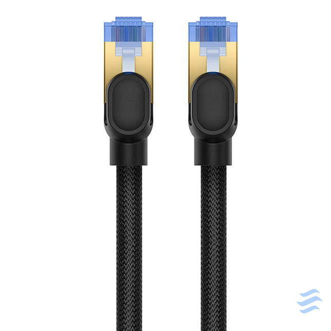 Braided network cable cat.7 Baseus Ethernet RJ45 10Gbps 25m (black) Network cables
