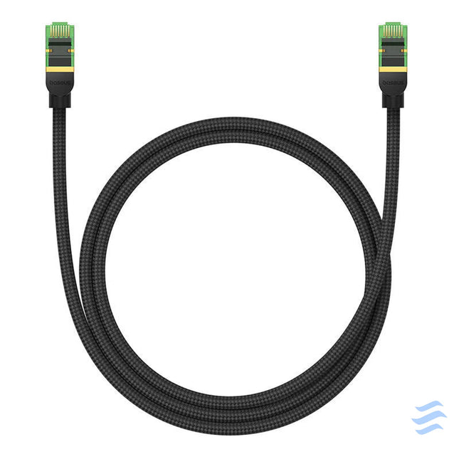 Braided network cable cat.8 Baseus Ethernet RJ45 40Gbps 1m (black) Network cables