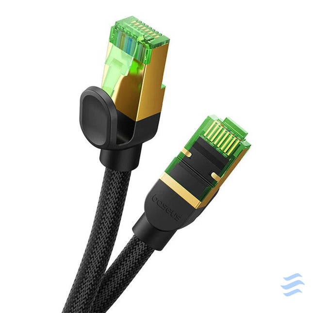 Braided network cable cat.8 Baseus Ethernet RJ45 40Gbps 2m (black) Network cables