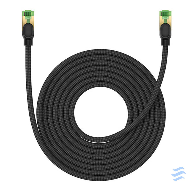 Braided network cable cat.8 Baseus Ethernet RJ45 40Gbps 8m (black) Network cables