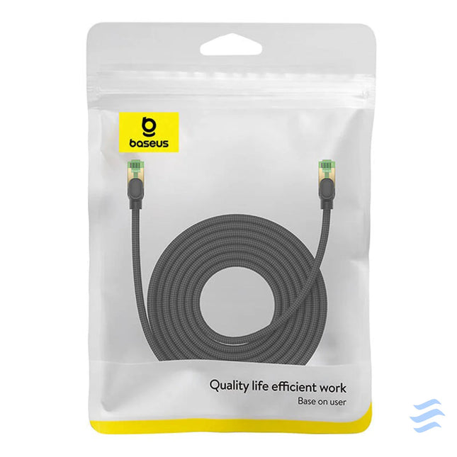 Braided network cable cat.8 Baseus Ethernet RJ45 40Gbps 8m (black) Network cables