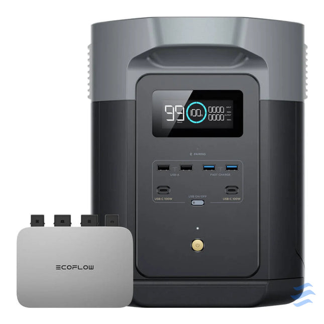Bundle EcoFlow Delta 2 Max + microinverter PowerStream 800W Power stations