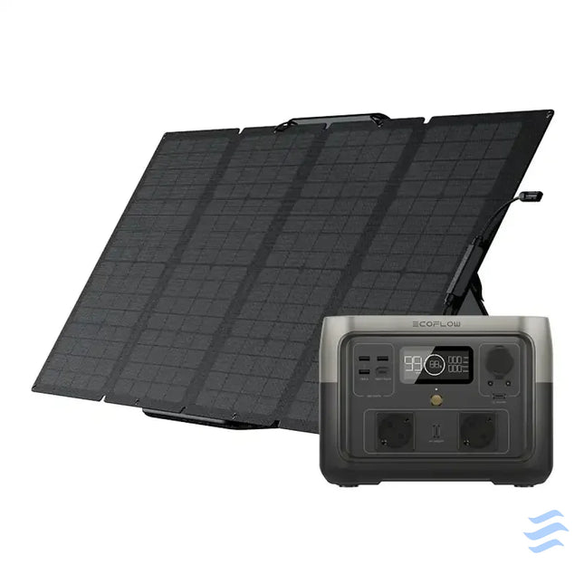 Bundle: Power station EcoFlow River 2 Max + portable solar panel 160W Power stations