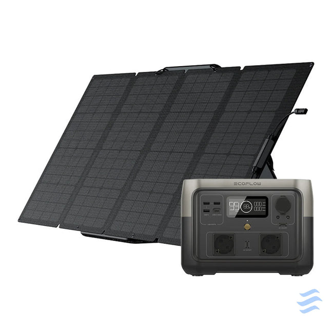 Bundle: Power station EcoFlow River 2 Max + portable solar panel 160W Power stations