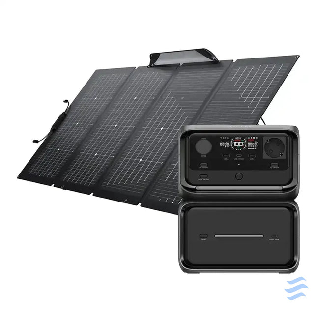 Bundle: Power station EcoFlow River 3 Max Plus + portable solar panel 220W Power stations