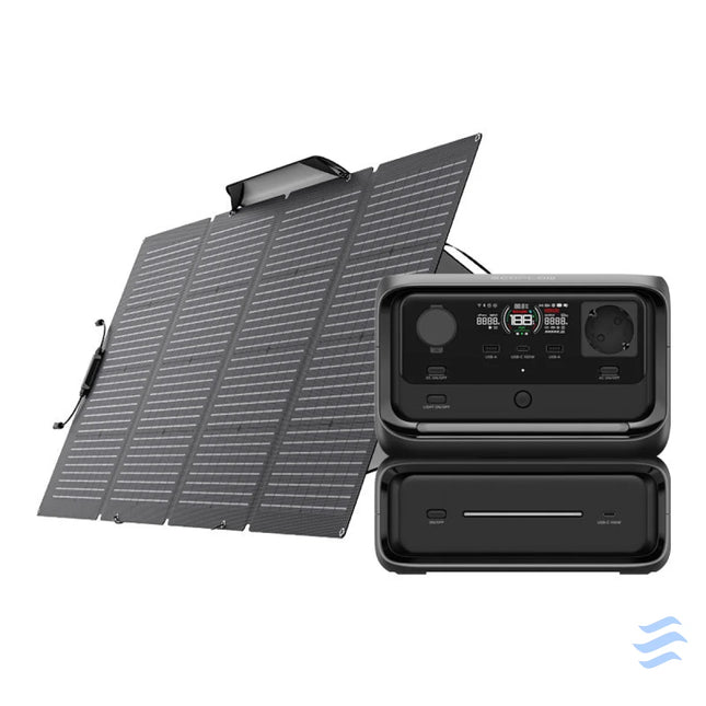 Bundle: Power station EcoFlow River 3 Max + portable solar panel 220W Power stations