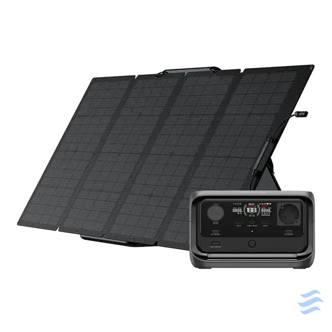 Bundle: Power station EcoFlow River 3 Plus + portable solar panel 160W Power stations