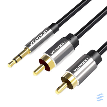 Cable Audio 2xRCA to 3.5mm Vention BCFBF 1m (black) Audio cables