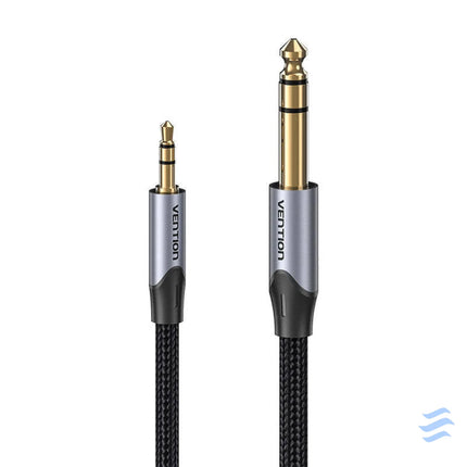 Cable Audio 3.5mm TRS to 6.35mm Vention BAUHJ 5m Gray Audio cables