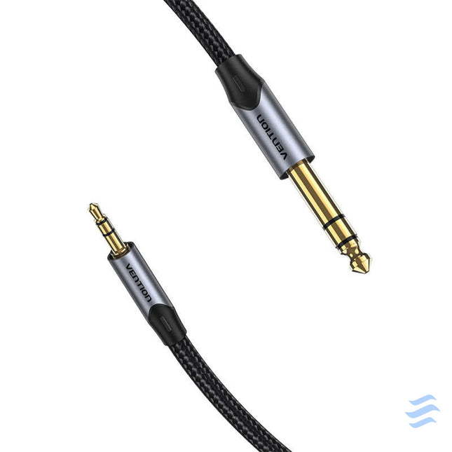 Cable Audio 3.5mm TRS to 6.35mm Vention BAUHJ 5m Gray Audio cables