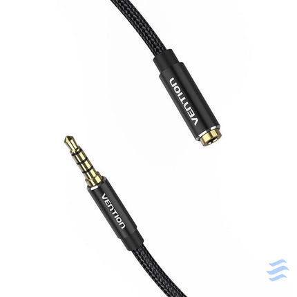 Cable Audio TRRS 3.5mm Male to 3.5mm Female Vention BHCBF 1m Black Audio cables