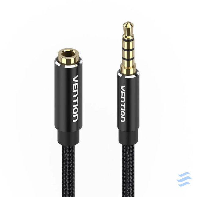 Cable Audio TRRS 3.5mm Male to 3.5mm Female Vention BHCBI 3m Black Audio cables