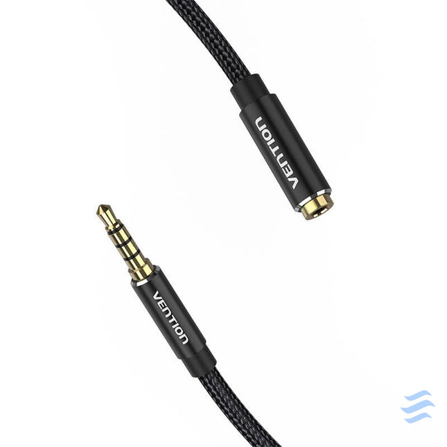 Cable Audio TRRS 3.5mm Male to 3.5mm Female Vention BHCBI 3m Black Audio cables