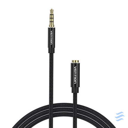 Cable Audio TRRS 3.5mm Male to 3.5mm Female Vention BHCBI 3m Black Audio cables
