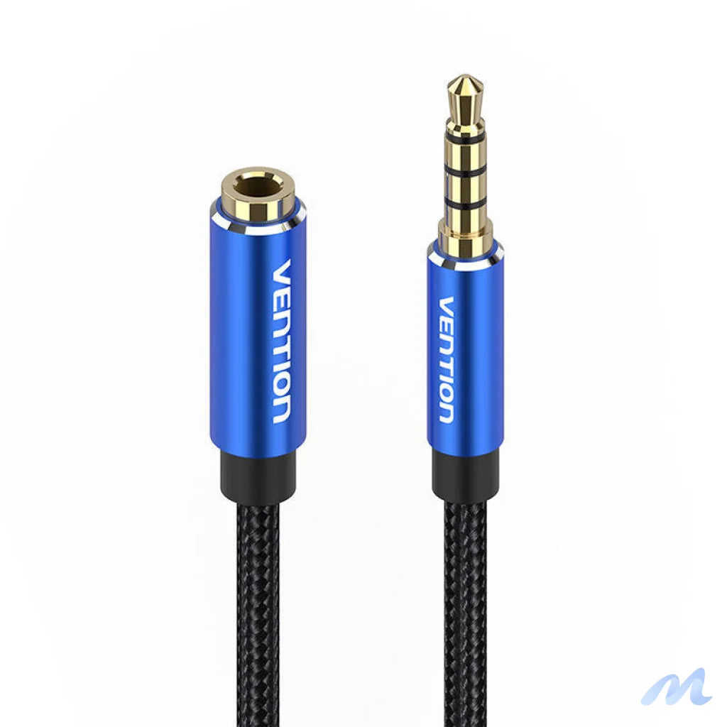 Cable Audio TRRS 3.5mm Male to 3.5mm Female Vention BHCLJ 5m Blue