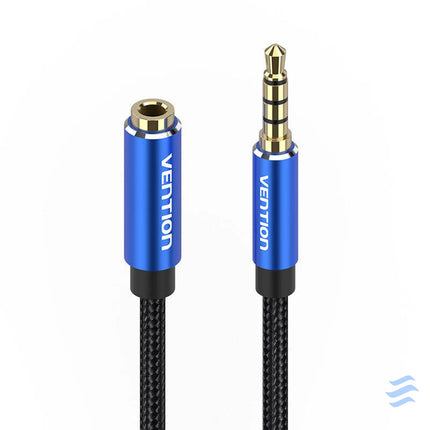 Cable Audio TRRS 3.5mm Male to 3.5mm Female Vention BHCLJ 5m Blue Audio cables