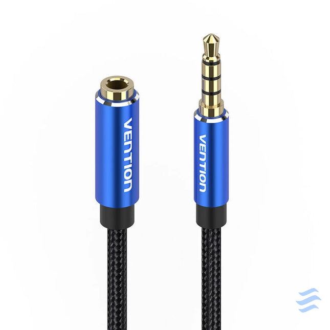 Cable Audio TRRS 3.5mm Male to 3.5mm Female Vention BHCLJ 5m Blue Audio cables