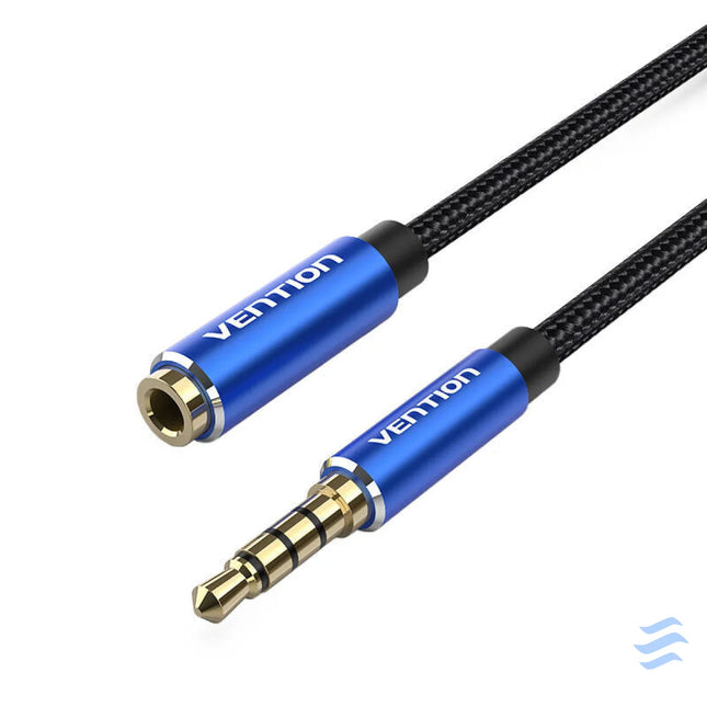 Cable Audio TRRS 3.5mm Male to 3.5mm Female Vention BHCLJ 5m Blue Audio cables