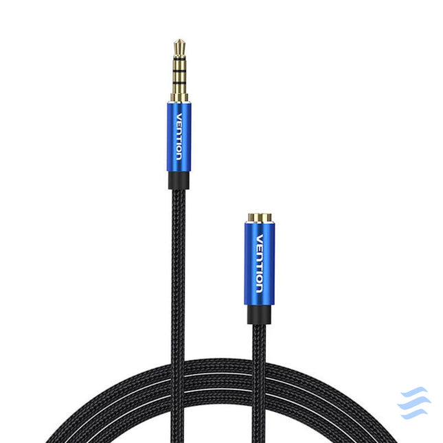 Cable Audio TRRS 3.5mm Male to 3.5mm Female Vention BHCLJ 5m Blue Audio cables