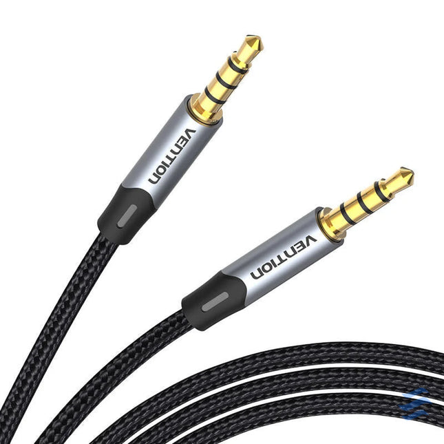 Cable Audio TRRS 3.5mm mini jakc Vention BAQHF 1m Gray Audio cables