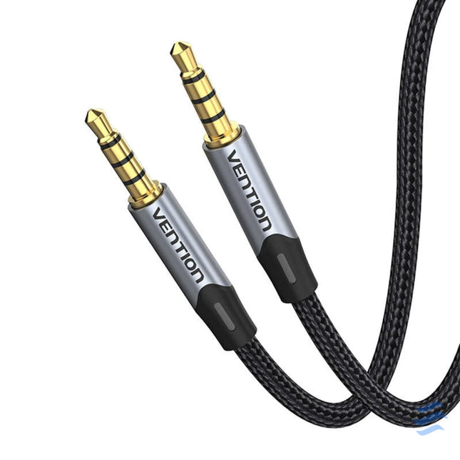 Cable Audio TRRS 3.5mm mini jakc Vention BAQHF 1m Gray Audio cables