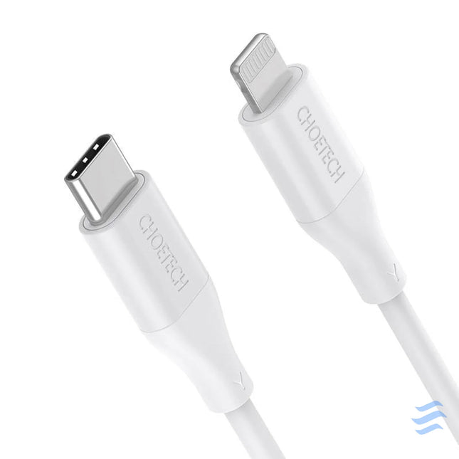 Cable Choetech IP0040 USB C to Lightning PD18/30W 1,2m (white) USB cables