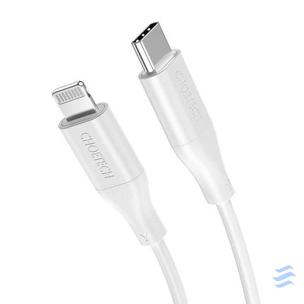 Cable Choetech IP0040 USB C to Lightning PD18/30W 1,2m (white) USB cables