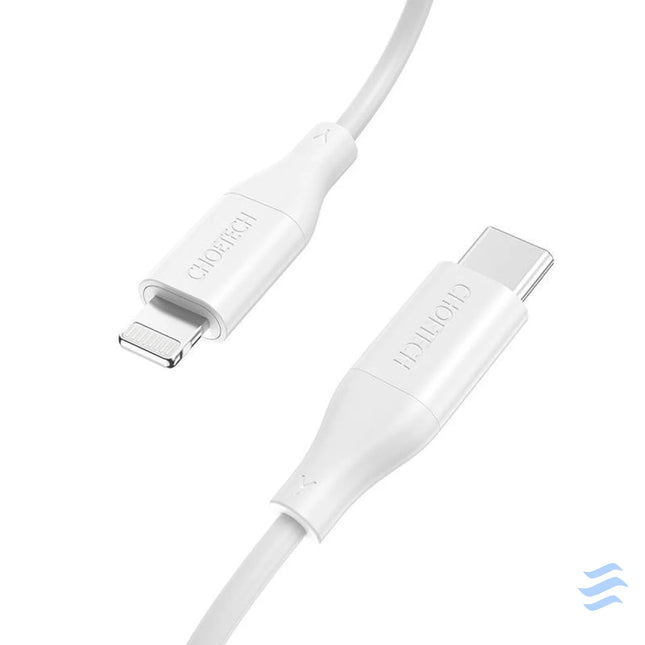 Cable Choetech IP0040 USB C to Lightning PD18/30W 1,2m (white) USB cables