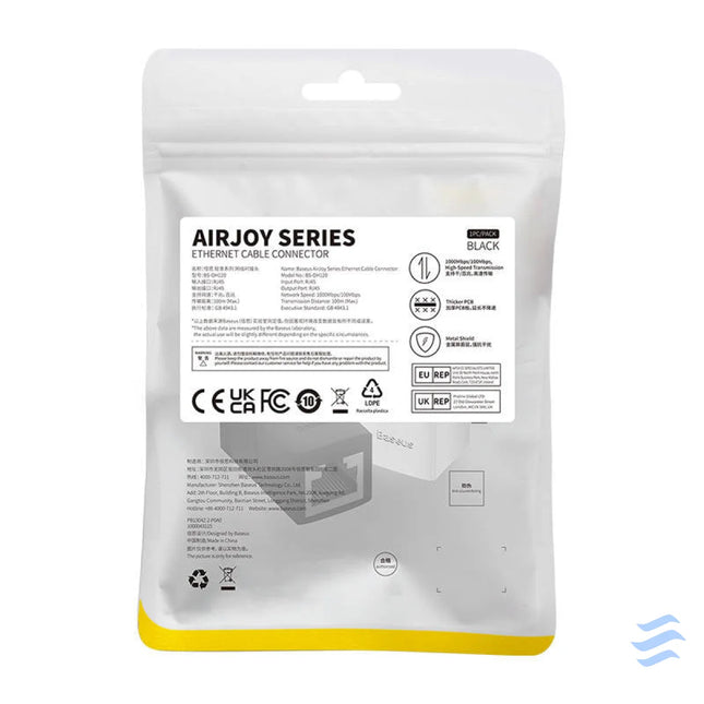 Cable Connector Baseus 2 pcs AirJoy Series (black) Adapters connectors and converters