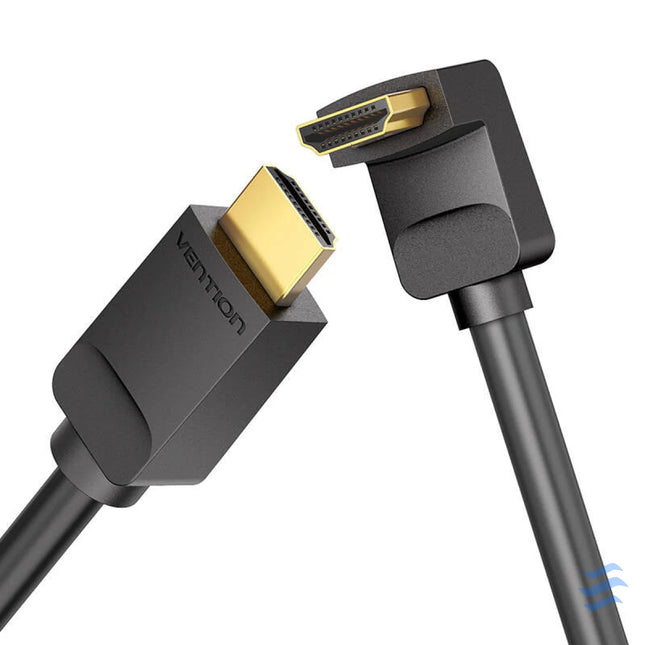 Cable HDMI 2.0 Vention AARBH 2m Angled 90° 4K 60Hz (black) Video cables
