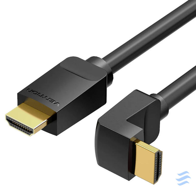 Cable HDMI 2.0 Vention AARBH 2m Angled 90° 4K 60Hz (black) Video cables