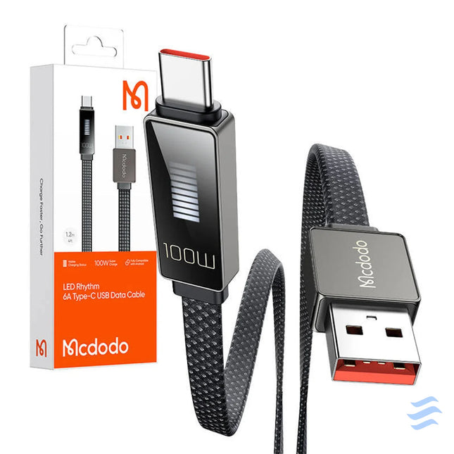 Cable Mcdodo CA 4980 USB to USB C with display 1.2m (black) USB to USB C