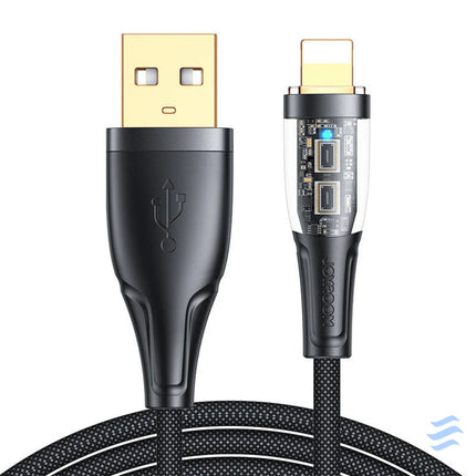 Cable to USB A / Lightning / 2.4A / 1.2m Joyroom S UL012A3 (black) Combo Cables