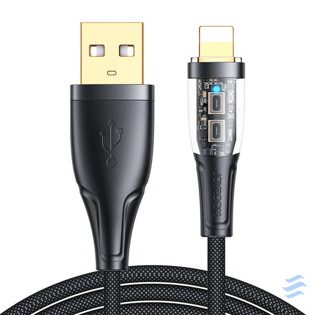 Cable to USB A / Lightning / 2.4A / 1.2m Joyroom S UL012A3 (black) Combo Cables