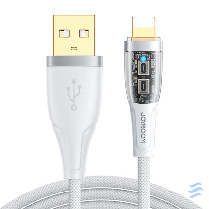 Cable to USB A / Lightning / 2.4A / 1.2m Joyroom S UL012A3 (white) Combo Cables
