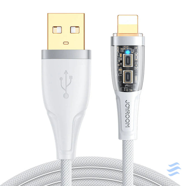 Cable to USB A / Lightning / 2.4A / 1.2m Joyroom S UL012A3 (white) Combo Cables