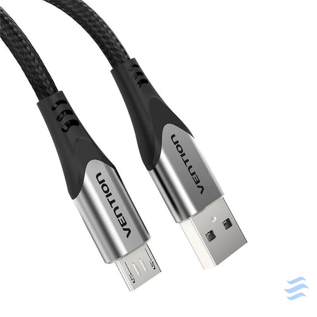 Cable USB 2.0 A to Micro USB Vention COAHD 3A 0,5m gray USB to Micro USB
