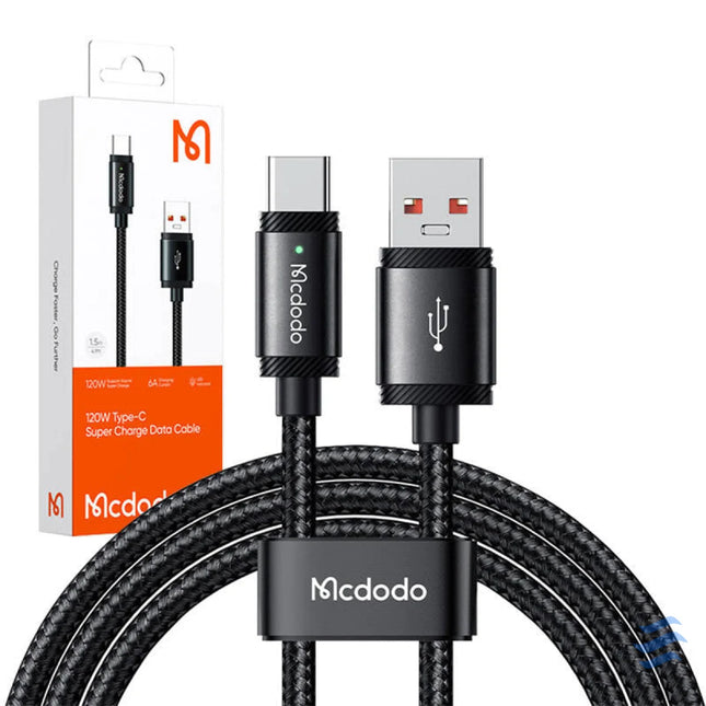Cable USB A to USB C Mcdodo CA 4730 120W 1,5m (black) USB to USB C