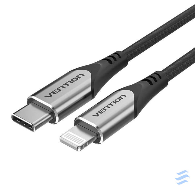 Cable USB C 2.0 do Lightning Vention TACHF MFi 3A 1m (Gray) USB C to Lightning