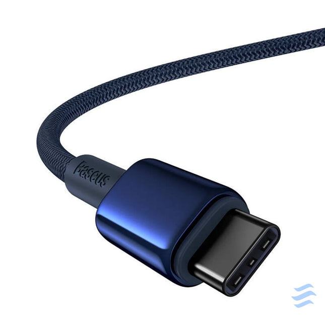 Cable USB C do USB C Baseus Tungsten Gold 100W 1m (niebieski) USB C to USB C