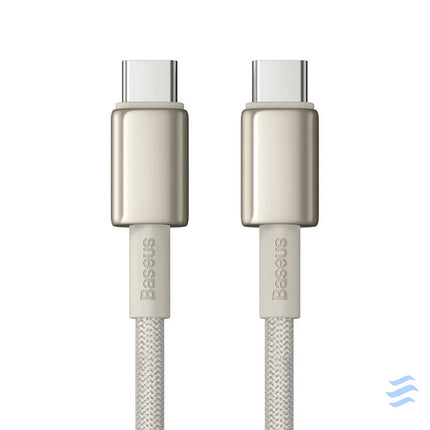 Cable USB C do USB C Baseus Tungsten Gold 100W 1m (złoty) USB C to USB C