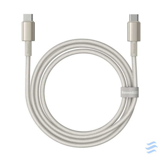 Cable USB C do USB C Baseus Tungsten Gold 100W 1m (złoty) USB C to USB C
