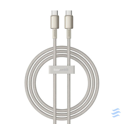 Cable USB C do USB C Baseus Tungsten Gold 100W 1m (złoty) USB C to USB C