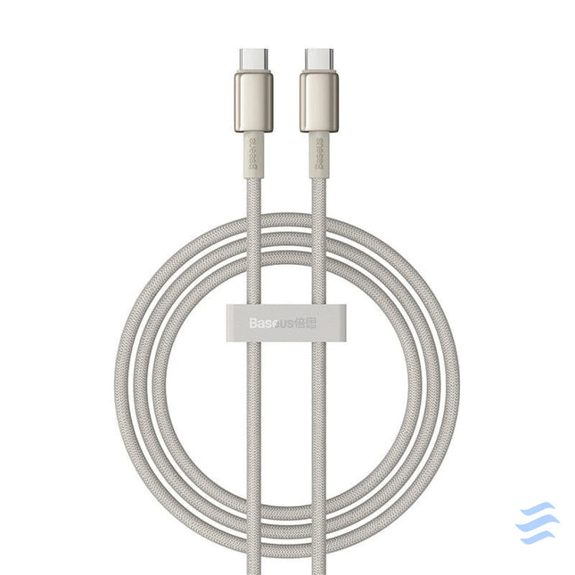 Cable USB C do USB C Baseus Tungsten Gold 100W 1m (złoty) USB C to USB C