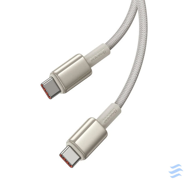 Cable USB C do USB C Baseus Tungsten Gold 100W 1m (złoty) USB C to USB C
