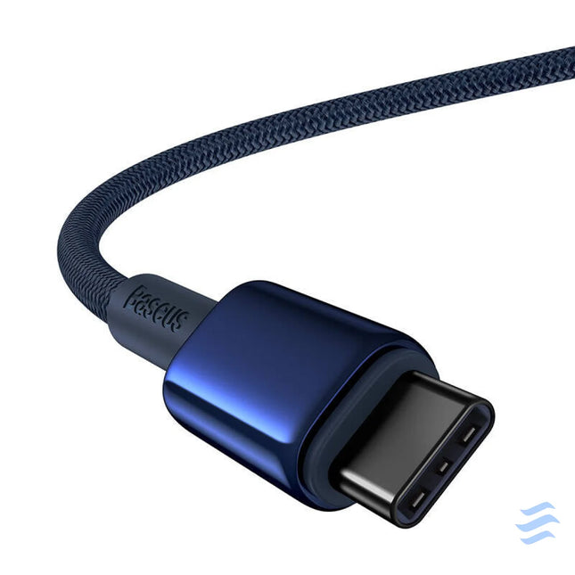 Cable USB C do USB C Baseus Tungsten Gold 100W 2m (niebieski) USB C to USB C