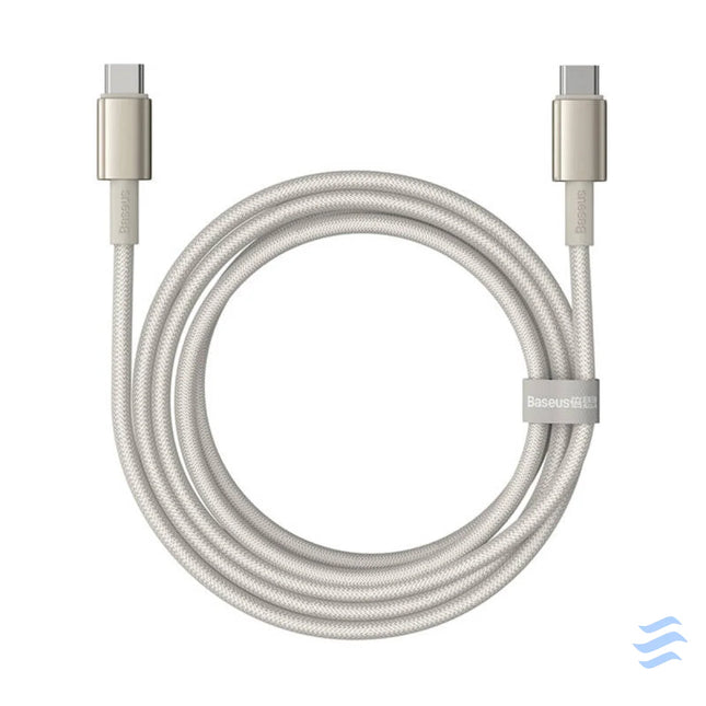 Cable USB C do USB C Baseus Tungsten Gold 100W 2m (złoty) USB C to USB C