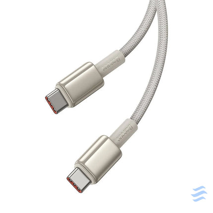 Cable USB C do USB C Baseus Tungsten Gold 100W 2m (złoty) USB C to USB C
